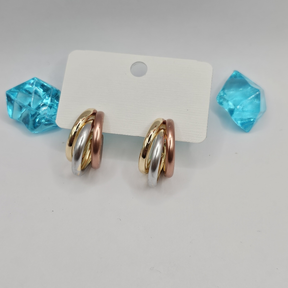 Earrings hoops style GOLD PLATED